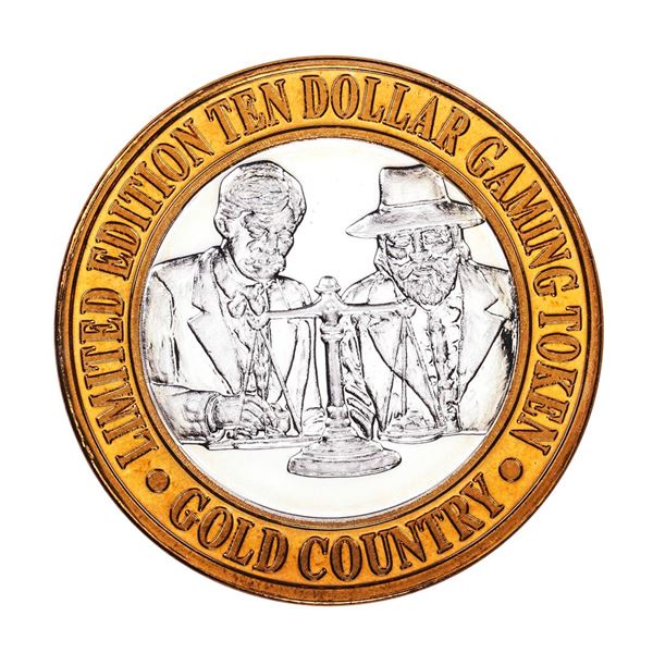 .999 Silver Gold Country Motor Inn Elko, NV $10 Limited Edition Casino Gaming Token