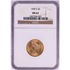 Image 1 : 1900-S $5 Liberty Head Half Eagle Gold Coin NGC MS62