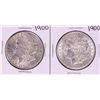 Image 1 : Lot of (2) 1900 $1 Morgan Silver Dollar Coins