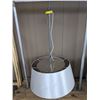Image 1 : Large hanging chandelier crystal w/ white shade from the popular sci-fi tv series