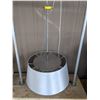 Image 1 : Large hanging chandelier crystal w/ white shade from the popular sci-fi tv series