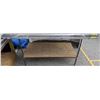 Image 1 : Steel framed table w/ approx. 6 1/2 ft by 5ft stainless steel top from the popular sci-fi tv series