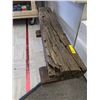 Image 2 : Primitive rustic wooden bench 1 1/2 ft tall by 5 ft long from the popular sci-fi tv series