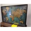 Image 1 : Large map artwork behind glass wall hanging from the popular sci-fi tv series