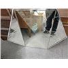 Image 3 : Two tri-fold wall mirror & two medal display trays (white mirror has small crack) from the popular s