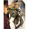 Image 1 : 2 backboards/ military belt & gas mask from the popular sci-fi tv series