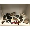 Image 1 : Group of assorted fossils, agate, coral from the popular sci-fi tv series