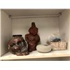 Image 1 : Group of assorted clay pc's. prop skull & basket of stones from the popular sci-fi tv series