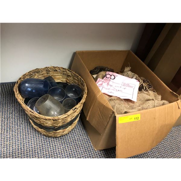 Box of honeycomb & box of plastic mugs from the popular sci-fi tv series