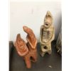 Image 1 : Two clay figurines approx 1 1/2 ft tall from the popular sci-fi tv series