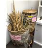Image 1 : Two large baskets w/ dried flowers from the popular sci-fi tv series