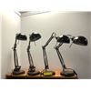Image 1 : Group of 4 black desk lamps from the popular sci-fi tv series