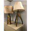 Image 2 : Group of 3 gold painted table lamps w/ shades from the popular sci-fi tv series