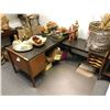 Image 1 : Two pc. L shaped wooden desk & small wooden side table from the production of the show