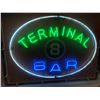 Image 2 : Terminal 8 bar neon sign approx. 4 1/2ft x 3 1/2ft from the popular sci-fi tv series