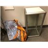 Image 1 : Research lab locking glass cabinet & clear splash curtain from the popular sci-fi tv series