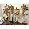 Image 1 : Group of 5 headless skeletons on stands from the popular sci-fi tv series (some limbs may be missing