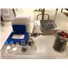 Image 3 : Large group/ three shelves of medical lab specimen containers w/ specimens & other medical supplies