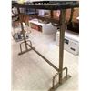 Image 2 : Bar height metal base table w/ black plastic top approx. 5ft across x 3 1/2 high from the popular Sc