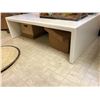 Image 2 : Large white coffee/cocktail table 32" wide x 48" across x 14" high from the popular Sci-fi series