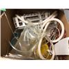Image 3 : Shelf lot of lab/ medical supplies - dressing/ top of medical cart/ organizer trays etc. from the po