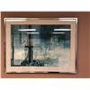 Image 1 : Framed sailboat from window print 41" x 31" from production office of popular Sci-fi series