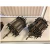 Image 1 : Pair of ornate metal hanging lights from the popular Sci-fi series
