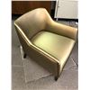 Image 1 : Gold upholstered designer accent chair from the popular Sci-fi series