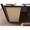 Image 2 : Gray computer workstation double desk system with walls