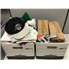 Image 1 : 2 boxes of misc. small blankets, hats etc. from the show