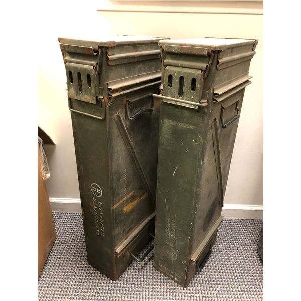 2 large military ammunition cases from the popular sci-fi series