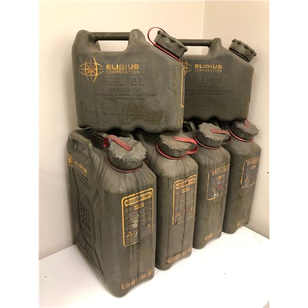 Group of 6 fuel containers from popular sci-fi series
