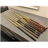 Image 1 : Lake shore bunker - group of 9 assorted pool cues from the popular sci-fi series
