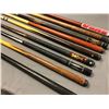 Image 2 : Lake shore bunker - group of 9 assorted pool cues from the popular sci-fi series