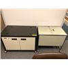 Image 1 : 2 metal rolling office cabinets from production office of the show