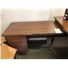 Image 2 : Wood laminate 2 piece L shaped 6 drawer desk from production offices of the show