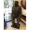 Image 1 : Metal & bronze approx. 4.5ft tall Gorilla sculpture by T.Fischer from the sci-fi show