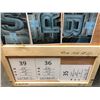 Image 2 : Group of 3 neon letter signs - S/B/R crated in wood (dimensions shown in photo) from sci-fi show