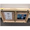 Image 1 : Neon letter L crated in wood (dimensions shown in photo) from sci-fi show