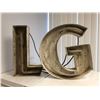 Image 1 : Two neon letters - L/G approx. 1ft tall from sci-fi show (plugs has been cut)