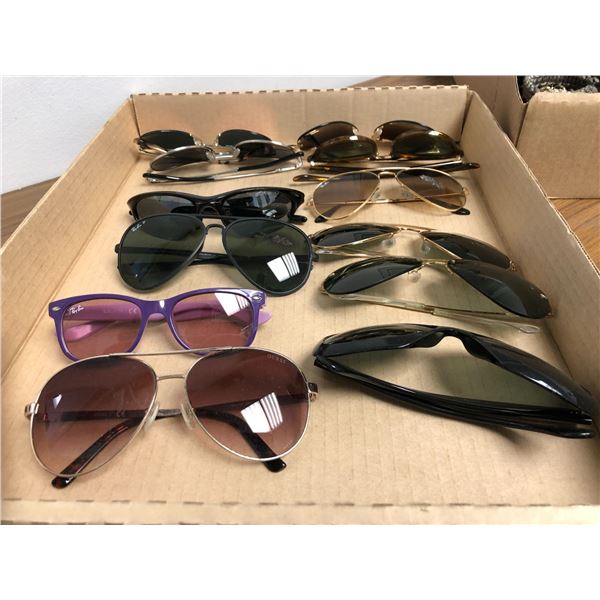 Box of 12 pairs Ray-ban sunglasses from the sci-fi show (some scratches on lenses)