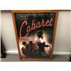 Image 1 : Wood framed movie poster "Cabaret" - from the sci-fi show (approx. 38" x 26")