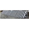 Image 1 : Approx. 24ft. across x 3 1/2ft. deep Black & White Awning