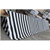 Image 3 : Approx. 24ft. across x 3 1/2ft. deep Black & White Awning