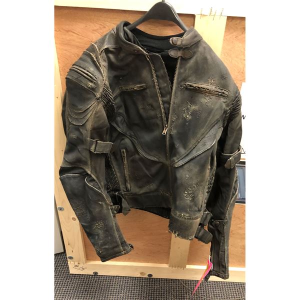 Black leather Motor Jacket from the Sci-fi show
