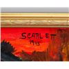 Image 4 : Canadian Modernist Oil on Canvas Signed Scarlett