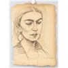 Image 2 : Mexican Charcoal on Paper Signed Frida Kahlo