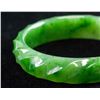 Image 3 : Chinese Green Jade Carved Bangle