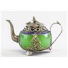 Image 1 : Jade and Silver Teapot