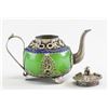 Image 2 : Jade and Silver Teapot